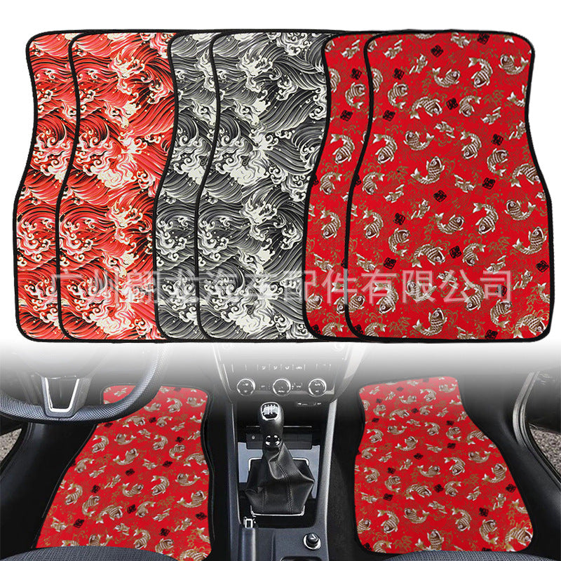 KOI FISH Floor Mat - Bring the beauty of ocean waves to your car