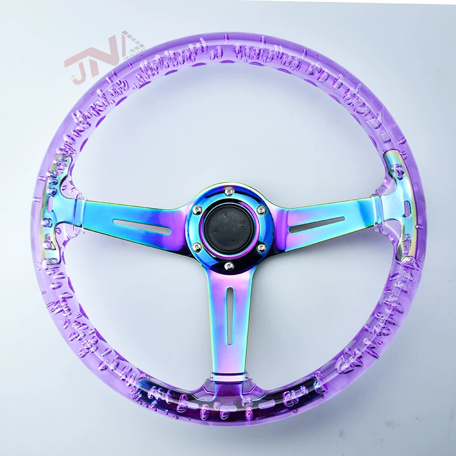 JDM Transparent Thunder Steering Wheel