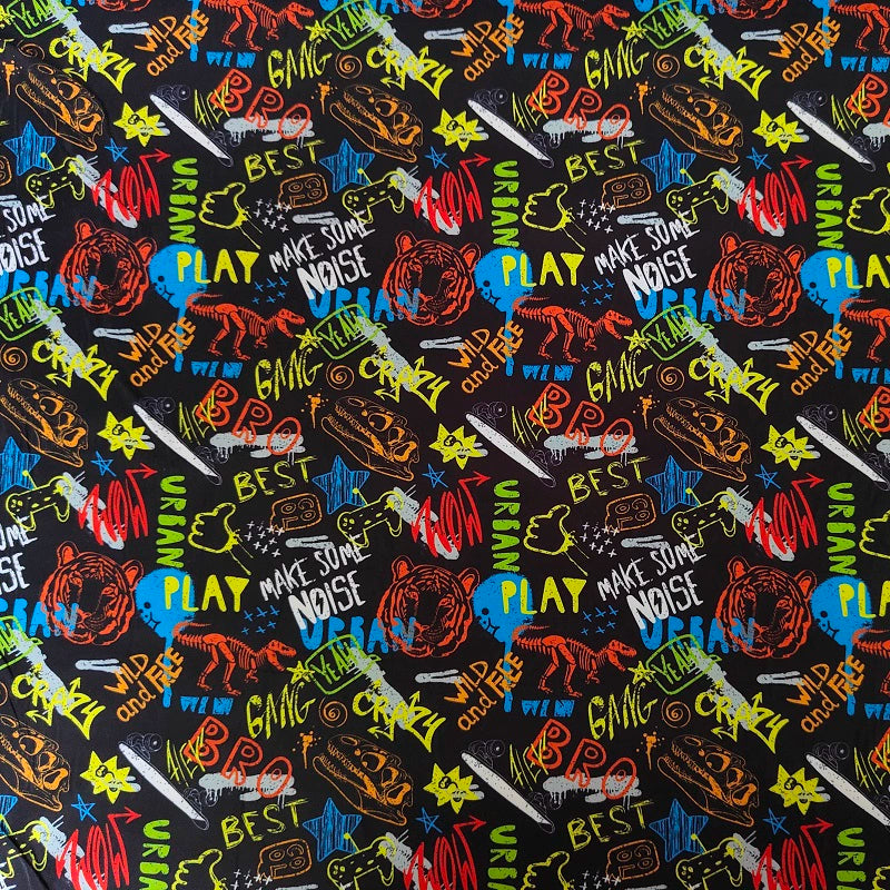 JDM Cartoon Clash Interior Fabric