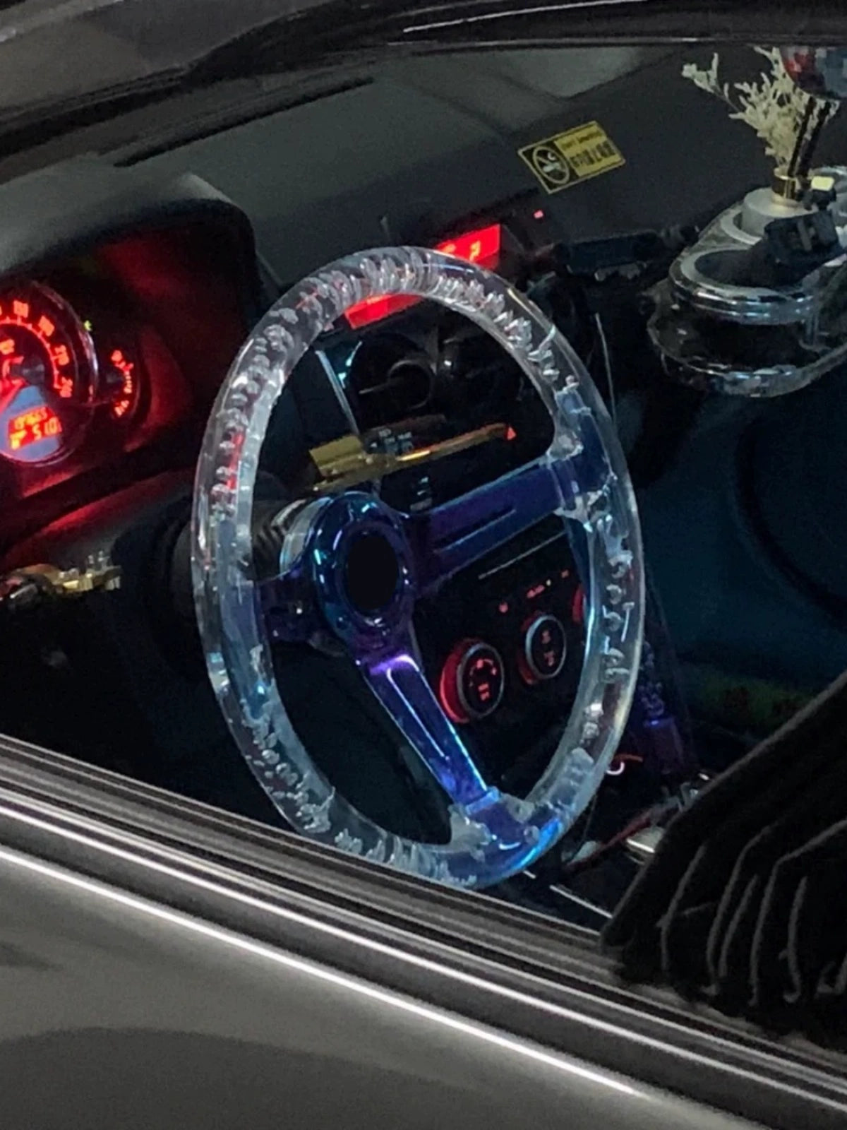 JDM Transparent Thunder Steering Wheel