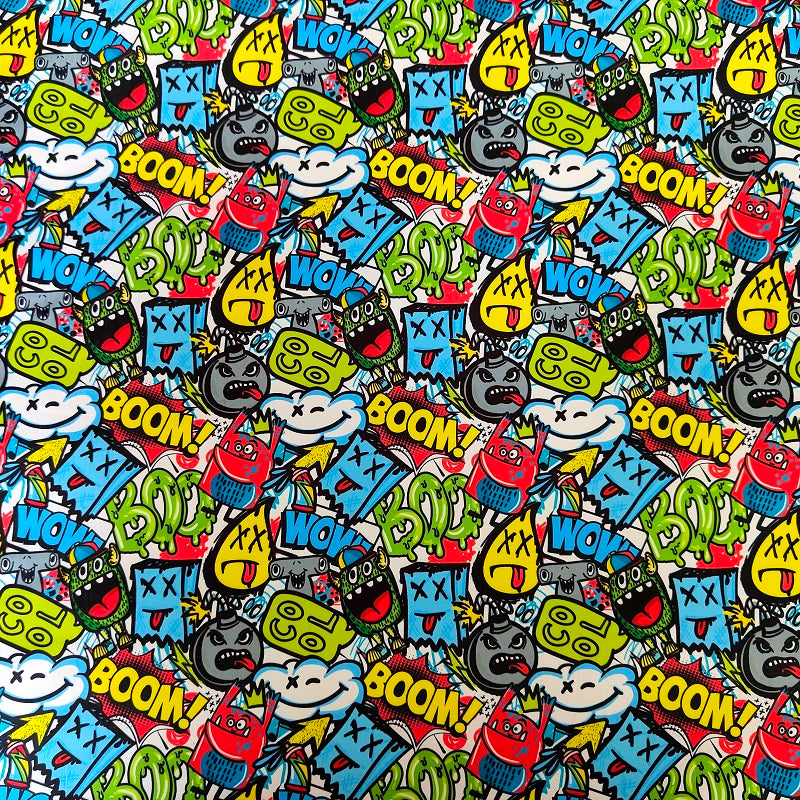 JDM Cartoon Clash Interior Fabric