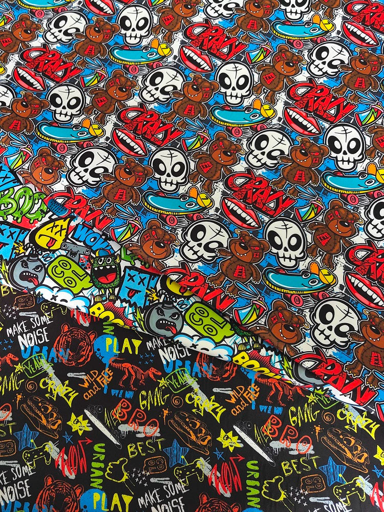 JDM Cartoon Clash Interior Fabric