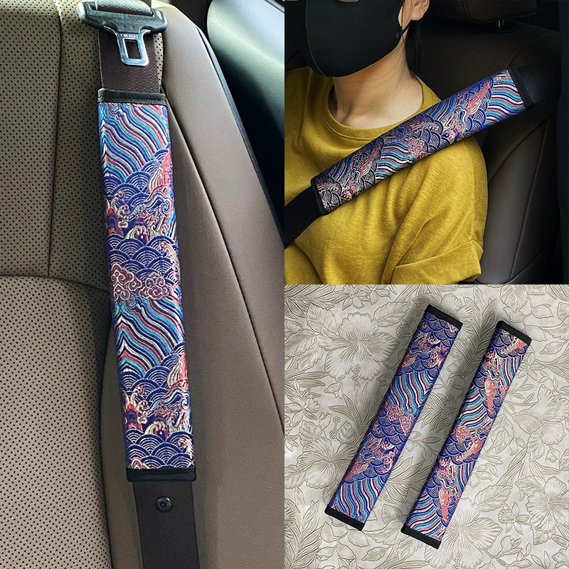 和紋付 JDM EMBROIDERY SEAT BELT PAD