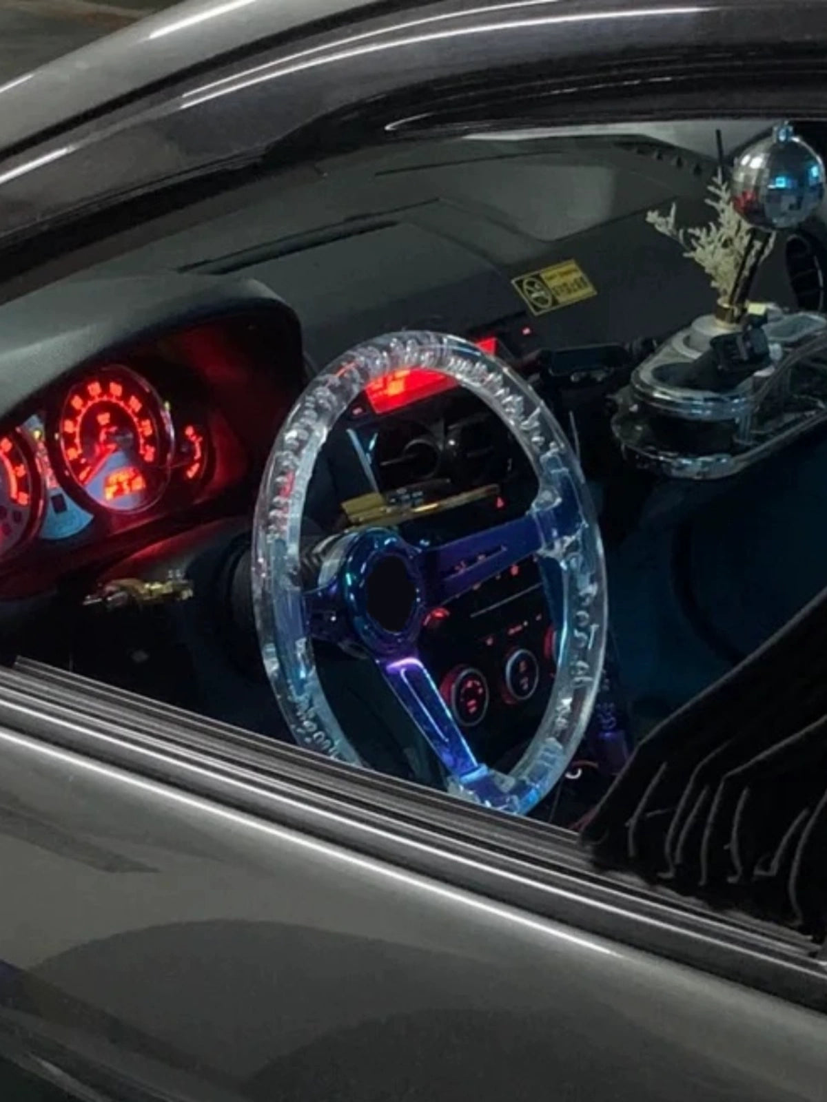 JDM Transparent Thunder Steering Wheel