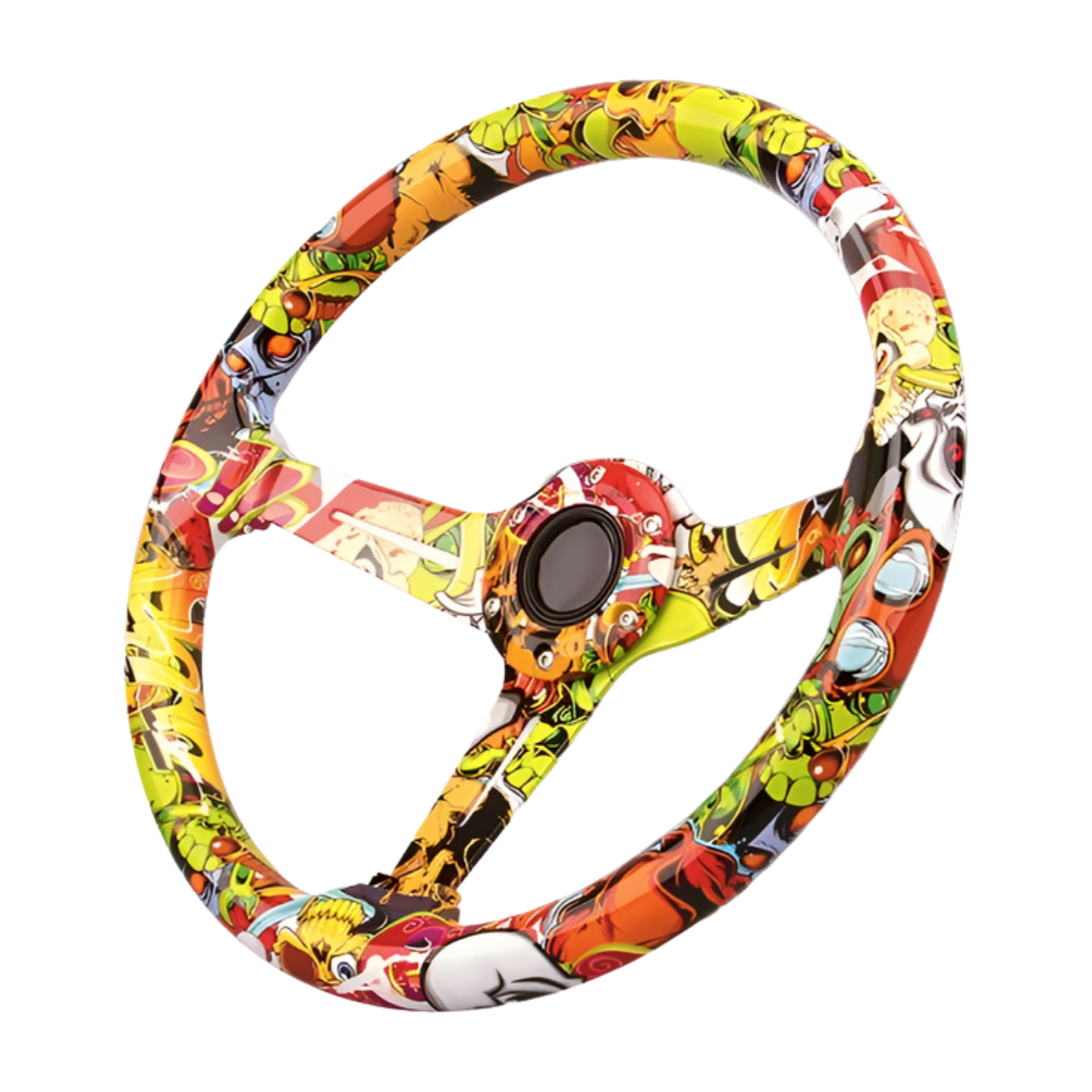 GRAPHICS JDM art steering wheel