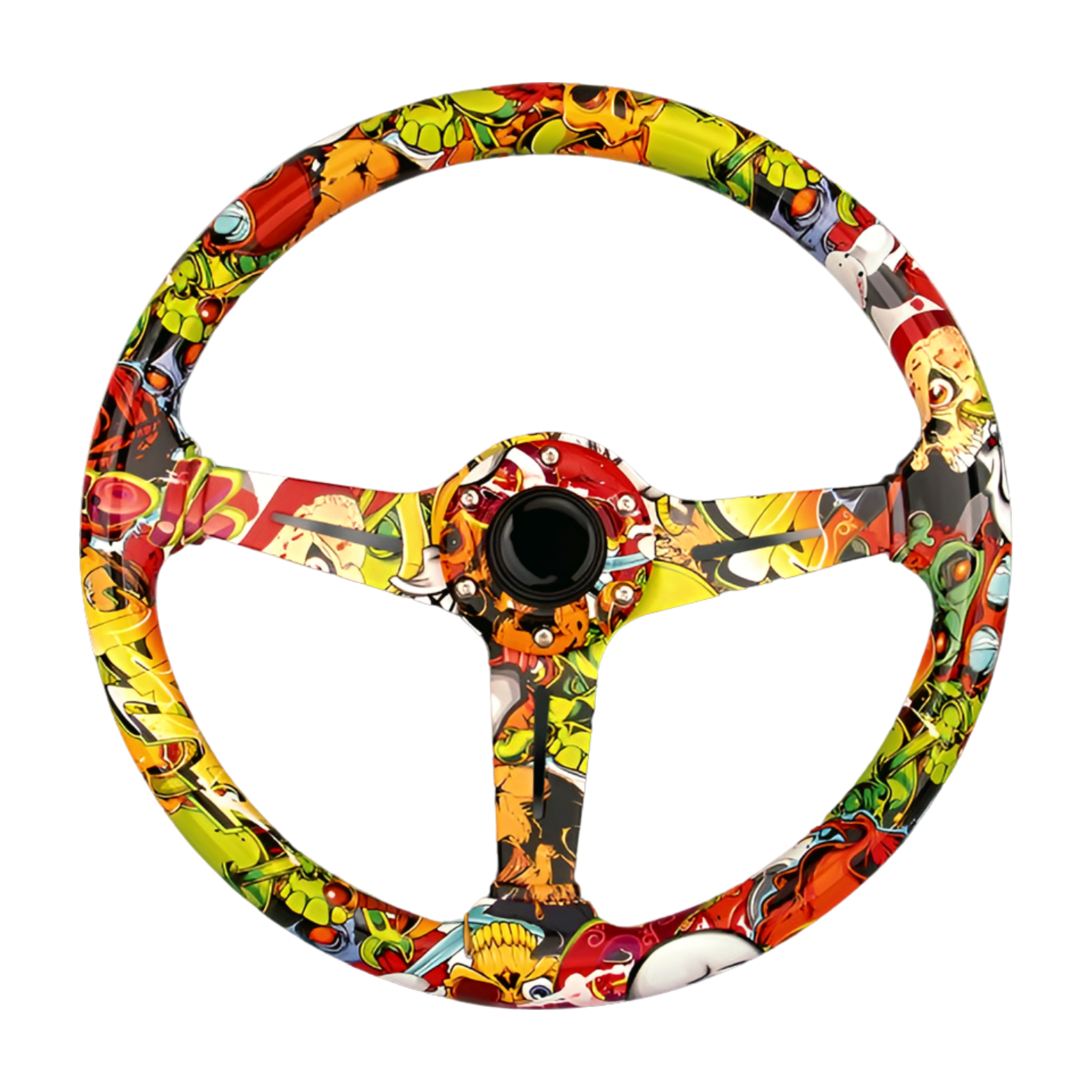 GRAPHICS JDM art steering wheel